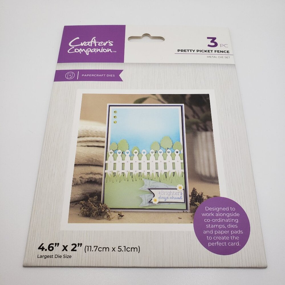 Crafters Campanion Die Set Pretty Picket Fence